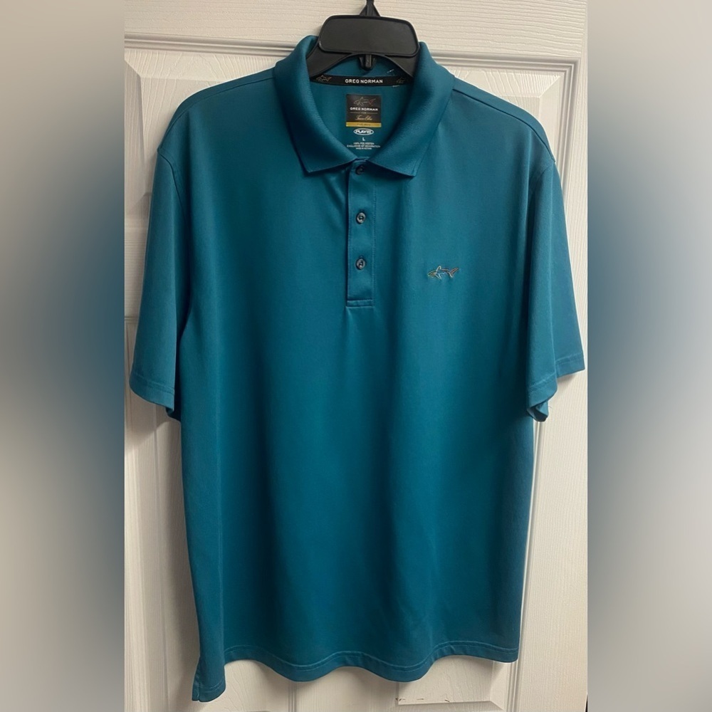 Greg Norman For Tasso Elba Five Iron Play Dry Polo Shirt Size Large